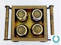 VNS Tray and Jar Wooden Tray and Jar Set - Tray And Jar